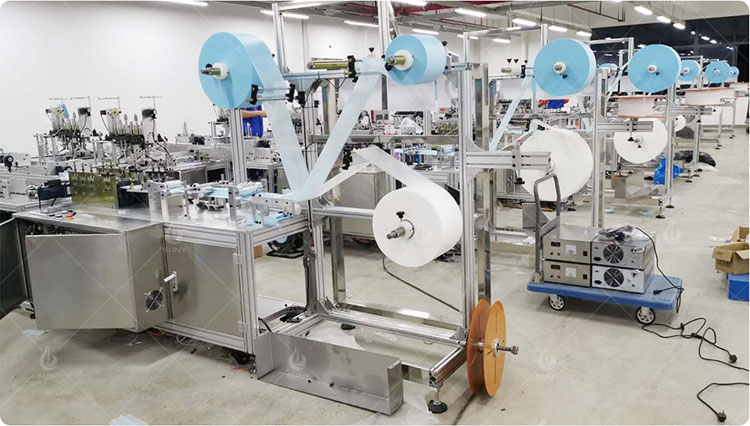 Welding method of non-woven inner ear mask machine