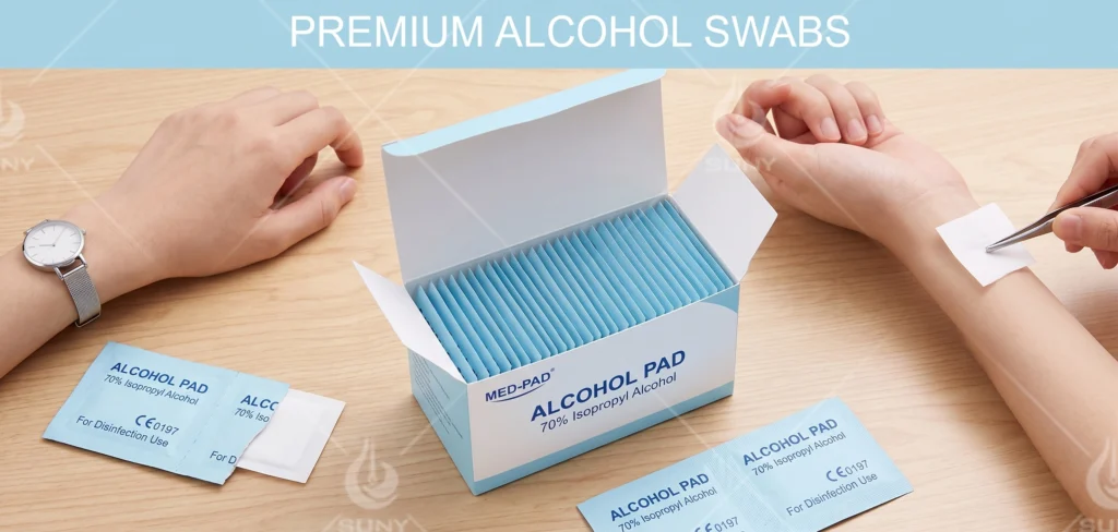 Alcohol Prep Pad Machine Finish product
