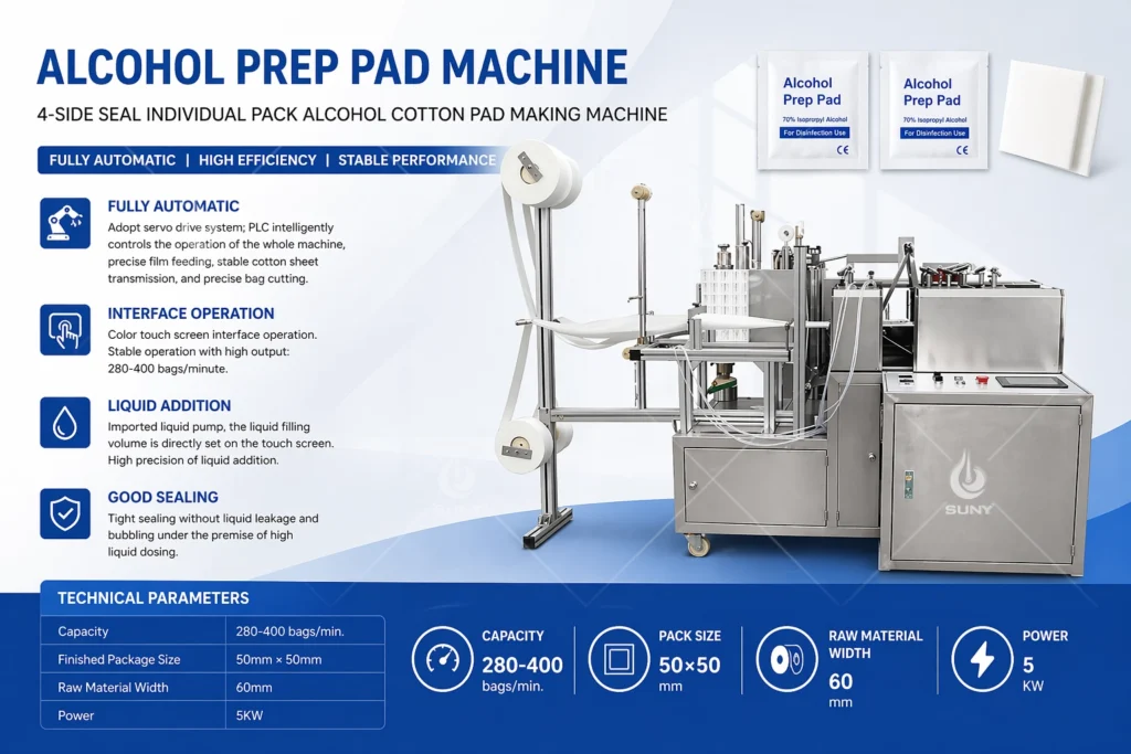 Alcohol Prep Pad Machine detail main