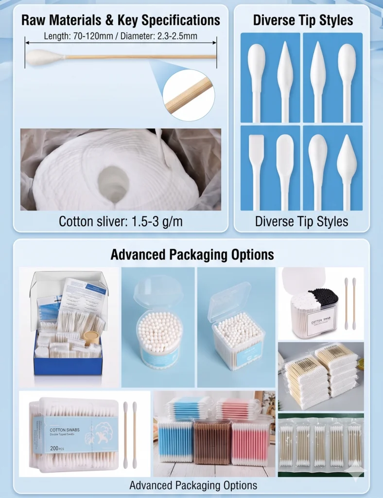 Cotton Swab Making Machine finish product