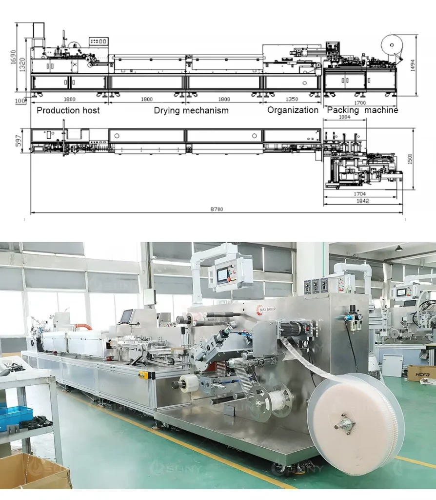 Cotton Swab Making Machine main structure