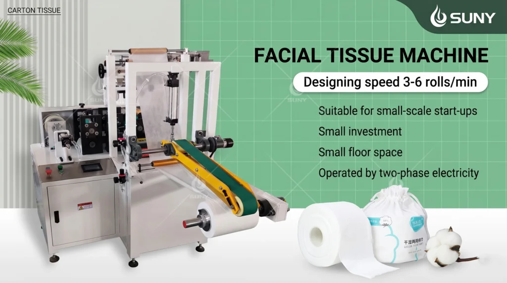 Semi Automatic Cotton Tissue Machine detail