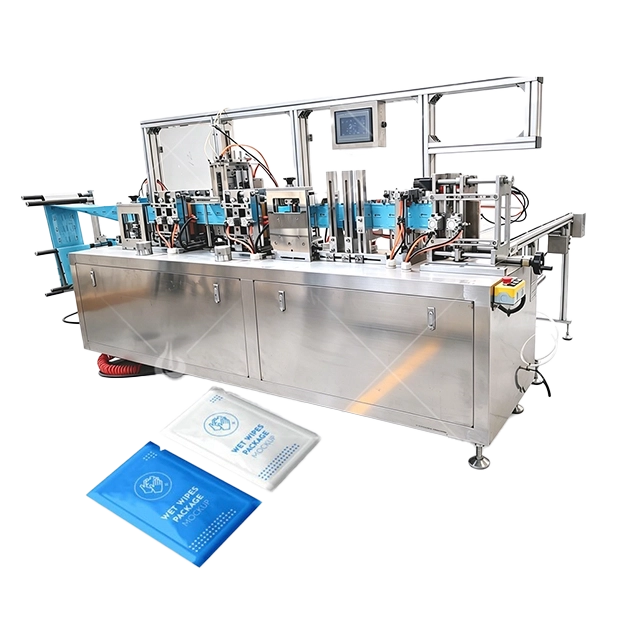 Single 4 Side Wet Wipes Machine