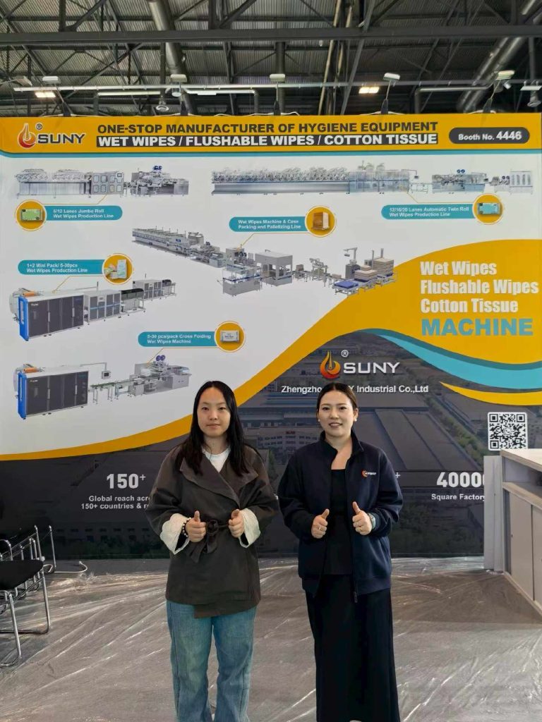 From Non-Wovens to Finished Wipes:  Innovations in SUNY’s Wet Wipes Machinery at the Swiss Exhibition