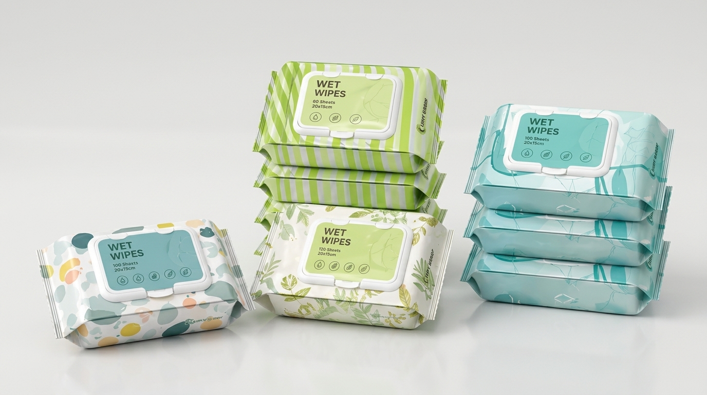 30-120 Wipes per Pack Wet Wipes
